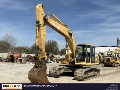 Used 2008 KOMATSU PC200LC-7 Excavators Texas US | Proxy Equipment #1383063