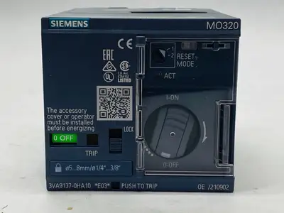 3VA9137-0HA10 | Siemens  Manual Motor Operator Breaker 3VA 24-60VDC - New Other