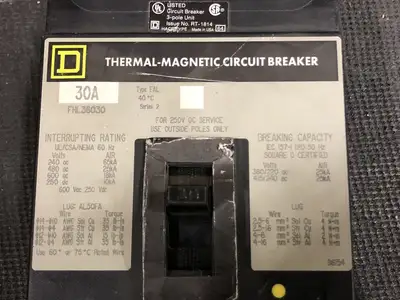 USED SQUARE D FHL36030