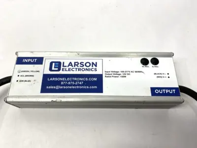 USED LARSON ELECTRONICS AC POWER SUPPLY 150W 100-277VAC TO 12VDC