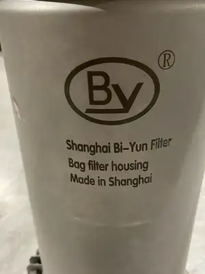 USED SHANGHAI BI-YUN SINGLE BAG FILTER HOUSING 10 MICRON