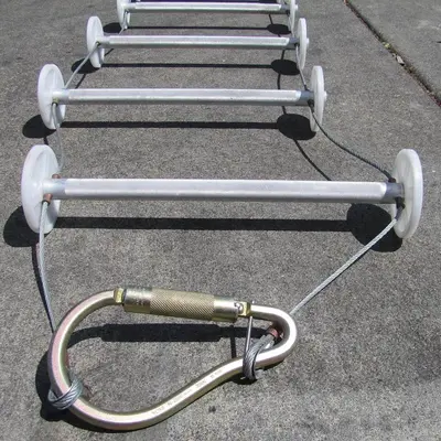 Guardian Fall Protection 17 Ft Rapid Deployment Rescue Ladder Rescue System