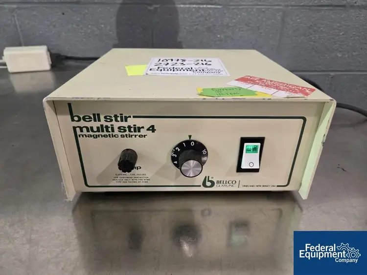 Used Bellco Bellco Glass Precision Magnetic Stirrer, Model Multistir4 Miscellaneous Laboratory Equipment Ohio US | Federal Equipment Company #1337668