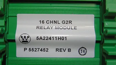 Westinghouse Emerson 5A22411H01 Ovation 16 Channel Relay Module Rev. B Used