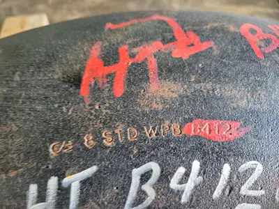 8", 45 Deg. Elbow, Butt Weld, B412