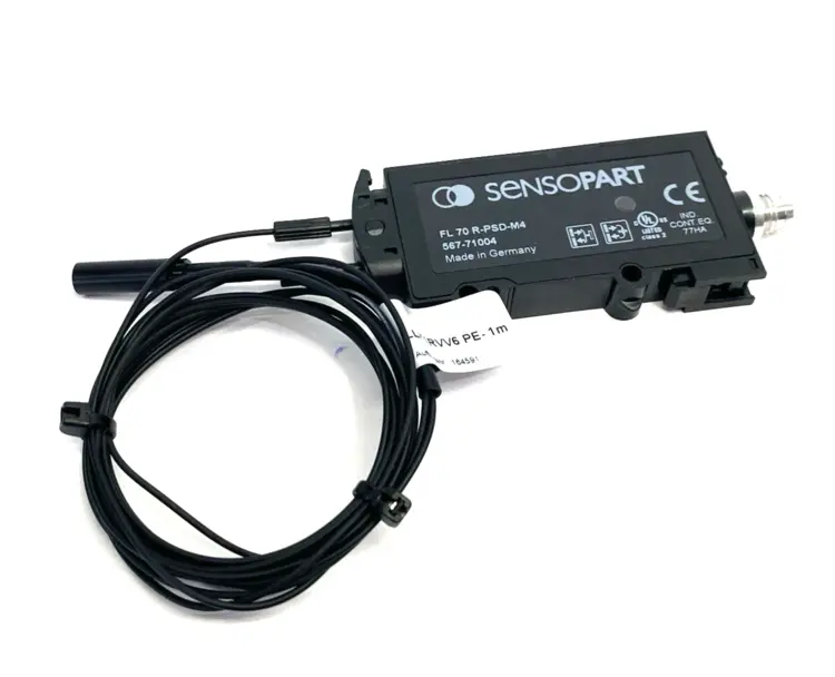 New | in-Stock Sensopart Digital Fiber Optic Sensor 567-71004 w/ Fiber Optic Cable Photoelectric Sensors Michigan US | Maverick Industrial Sales #1402489