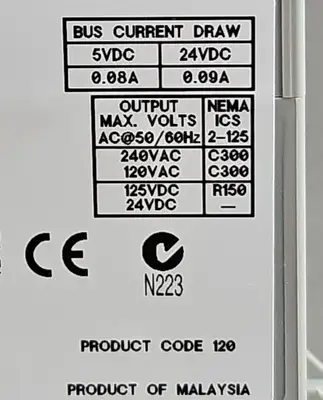 USED Allen-Bradley 1762-OW8
