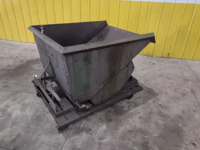 24" X 36" X 36" DUMP HOPPER WITH CASTER WHEELS: STOCK #22896