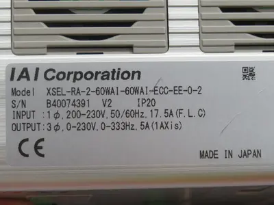 New | in-Stock IAI XSEL-RA-2-60WAI-60WAI-ECC-EE-0-2 B40074391 Misc Electrical & Power Parts Texas US | Aucto #1307018
