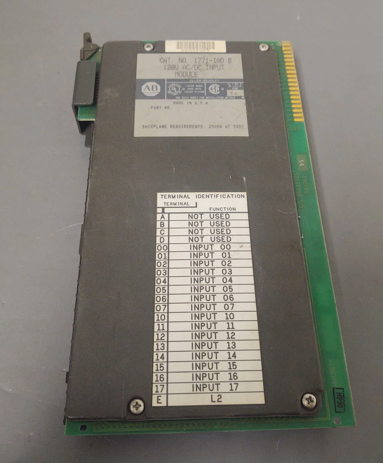 USED ALLEN  BRADLEY 1771-IAD