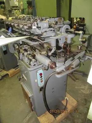 7854-385 R. Gudel Type 30, 6-Position Semi-Automatic Ring/Band Brocading/Copy Engraving Machine