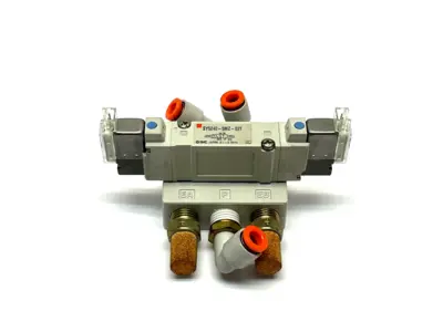 SY5240-5MZ-02T | SMC  Solenoid Valve w/ Sub Plate - Used