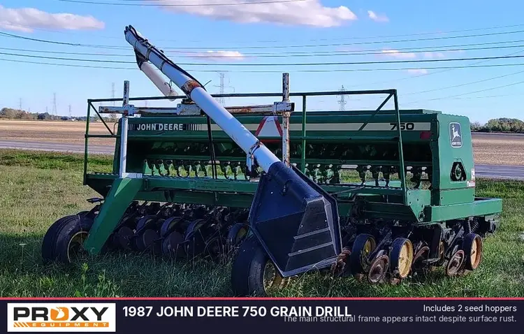 Used 1987 JOHN DEERE 750 GRAIN DRILL Grain Drills Louisiana US | Proxy Equipment #1385206