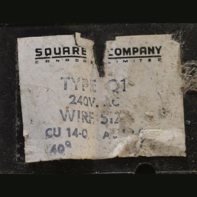 Square D 2 Pole 100 Amp Main Breaker