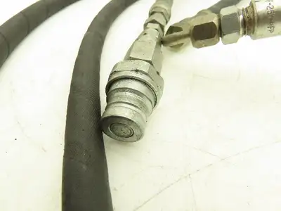 1/4" Hydraulic Hose 5800psi Parker No-Spill Quick Connect Lot of 4
