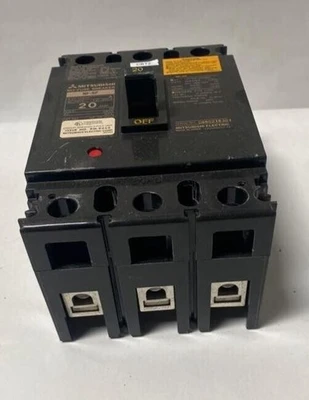 MITSUBISHI NF-SF3020 20 AMP NO-FUSE CIRCUIT BREAKER 480V 3P