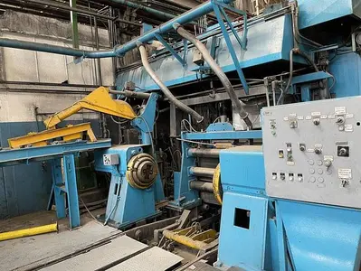 310 mm (12.205") & 680 mm (.039") x 1575 mm (62") Spidem/Fata Foil Mill (Used)