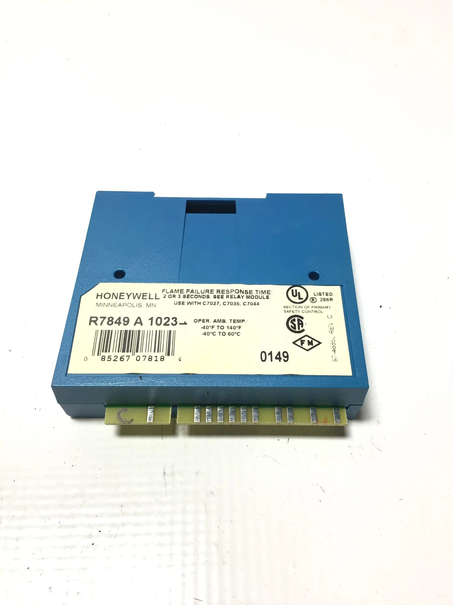 Honeywell R7849 A 1023 Ultraviolet Flame Amplifier