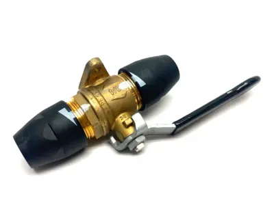 USED AIRTEC BALL VALVE 3/4" 20MM AIR  PIPE TO 3/4" 20MM AIR PIPE