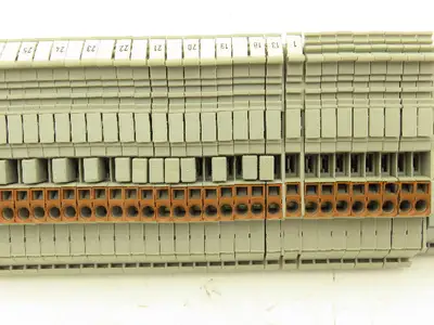Wago 280 4-Wire 20A Grounding Terminal 380V 2.5mm² 20A DIN Rail 31" Lot of 64