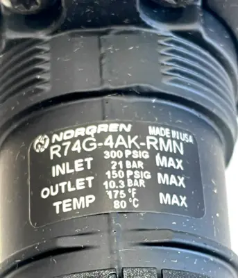 NEW NORGREN R74G-4AK-RMN COMPRESSED AIR REGULATOR 1/2" NPT R74G4AKRMN