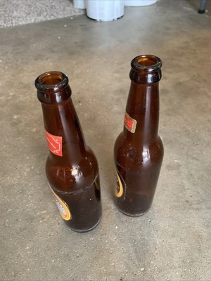 Strohs Bohemian Beer Plastic Coated Cardboard Case w/24 12oz Bottles Glass