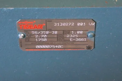 NEW DODGE 3138272-001-VX TIGEAR GEAR REDUCER 56/350-30 1750 R.P.M.