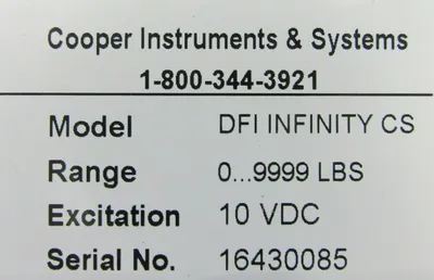 USED COOPER INSTRUMENTS DFI INFINITY CS PRESSURE STRAIN DIGITAL GAUGE