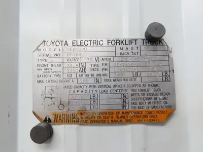 Toyota 14320-U2090-71A Electric Forklift Hydraulic Pump Motor 36/48V 13/10kW