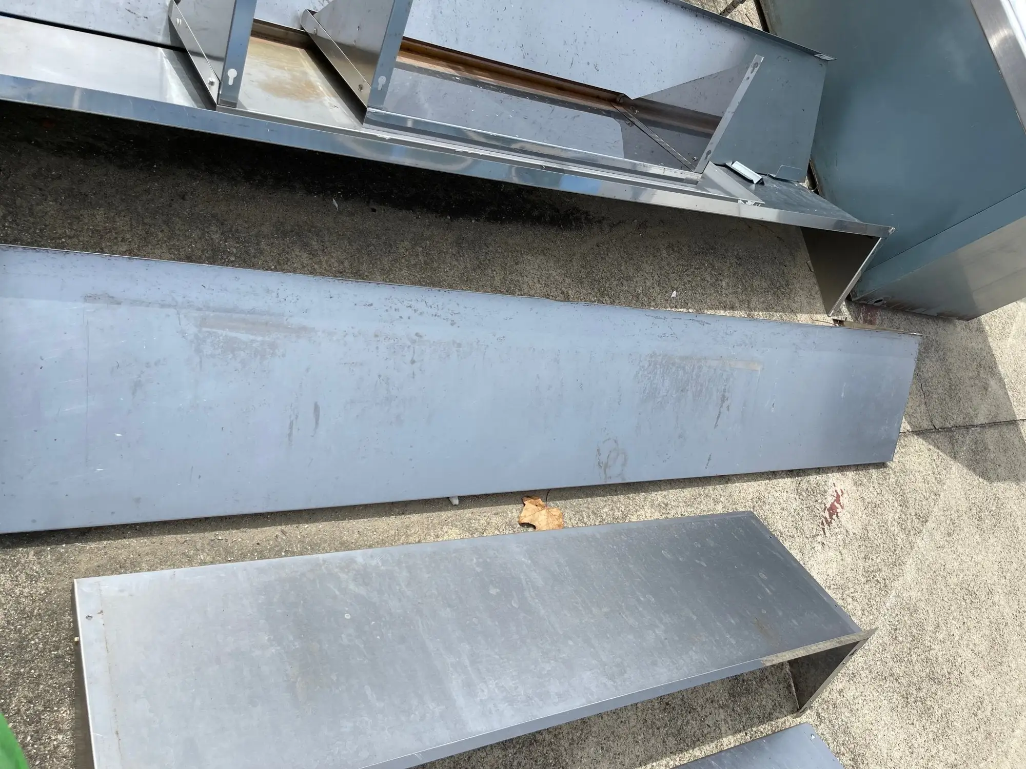 Used John Boos Used John Boos EWS8-1696 Wall Mounted Shelf, 96"W x 16"D, Stainless Steel - SS263 Restaurant Equipment (Miscellaneous) Illinois US | Falcon Restaurant Supply #1375918