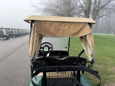 (1) 2019 E-Z-Go EFI golf cart with a Kawasaki gas engine, model 657061G01, includes canopy, fold-dow...