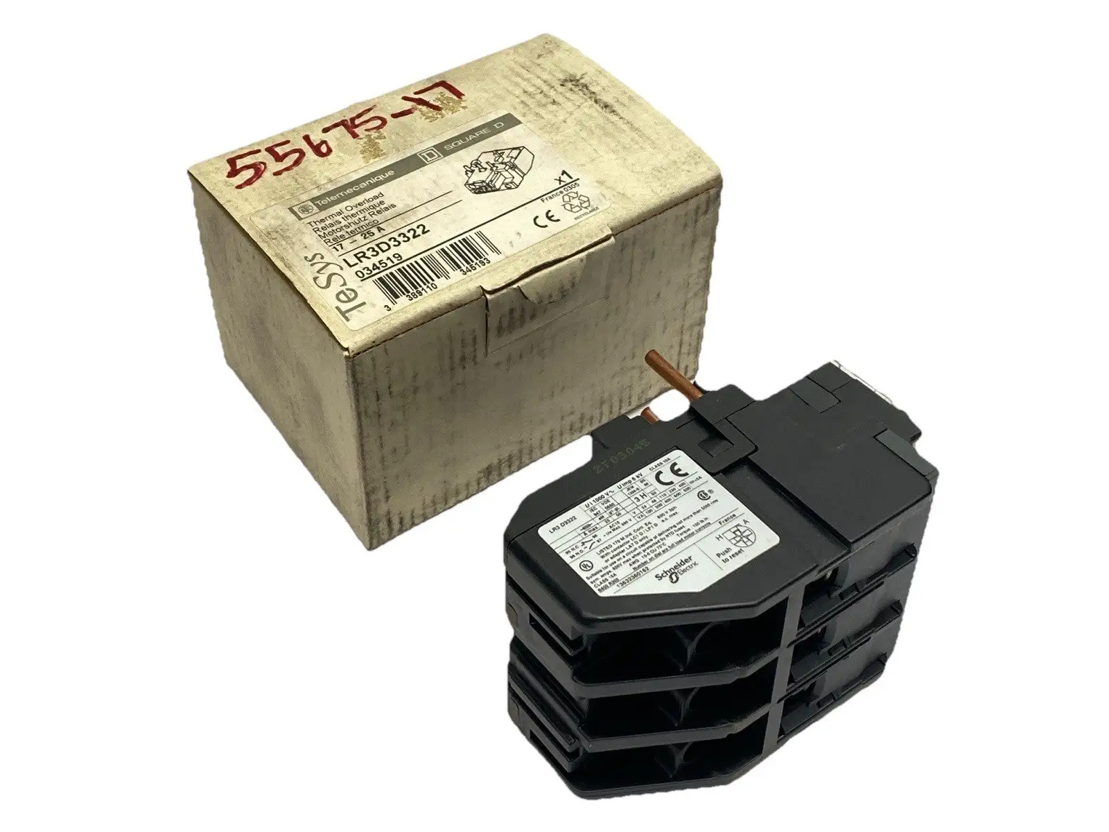 LR3D3322 | Schneider Electric  TeSys Deca Thermal Overload Relay 17-25A - New Other