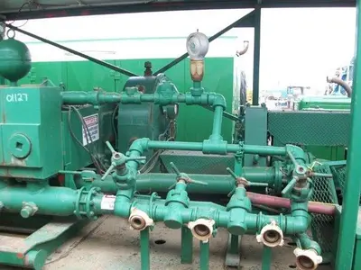 USED OILWELL S-856-10, (FORMERLY S-824-10) 5X8 TRIPLEX MUD PUMP PACKAGE