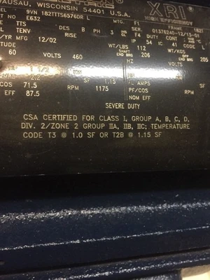 New | in-Stock MARATHON 182TTTS6576DR Motors (misc) Indiana US | J&J Industrial Supply #512887
