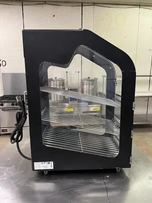 Used Wisco Used Wisco 791 Countertop Heated Display Merchandiser 3 Shelves 120V 670W Countertop Display Warmers Illinois US | Falcon Restaurant Supply #1375653