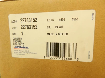 New | in-Stock GENERAL MOTORS _UNKNOWN_ Automotive Parts Texas US | OCO Industrial #1601668