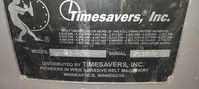 Used 2015 TIMESAVERS 143-1HD60 Wide Belt Sanders Indiana US | Machine Solutions, LLC #1666359