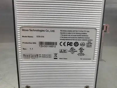 USED Moxa EDS-316 EtherDevice Switch, 15-Port, 12-45VDC