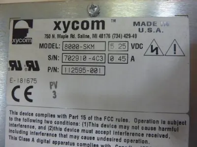 Used XYCOM 8000-SKM Power Supplies Michigan US | Ideal Machinery #1308916