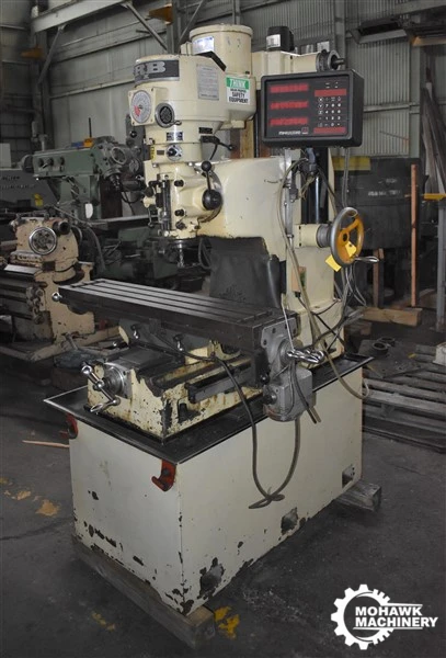 3 HP R.B.I. “LC50RS” BED-TYPE VARI-SPEED VERTICAL MILL W/ANILAM DIGITAL READOUTS - 9” X 42” TABLE