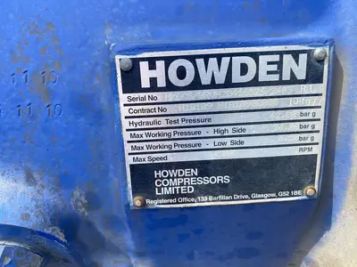 Used 2011 HOWDEN _UNKNOWN_ High Pressure Air Compressors North Carolina US | DH Griffin Used Equipment #1383847
