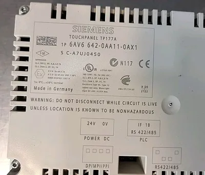 Siemens 6AV6642-0AA11-0AX1 Simatic TP 177A DP 6" Touch Loc2D9