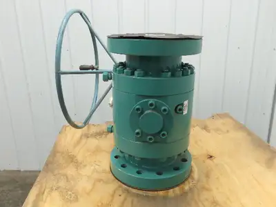 PBV 6700 Series 6" Flanged #600 Trunnion Ball Valve Handwheel Gear Operator