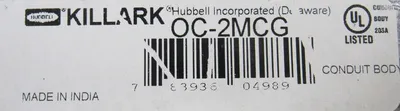 NEW LOT OF 5 HUBBELL OC-2MCG CONDUIT BODY OC2MCG 3/4"