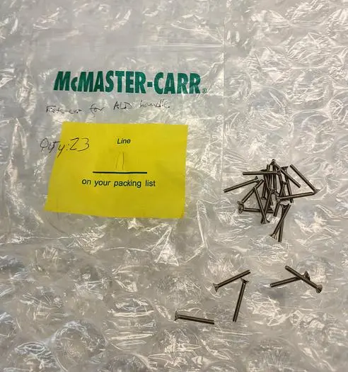 Used MCMASTER CARR _UNKNOWN_ Semiconductor Parts | Advanced Capital Equipment Sales #432018