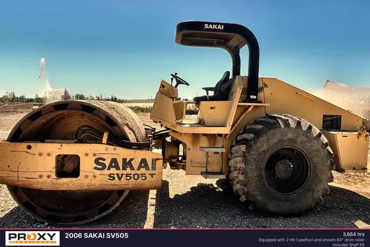 Used 2006 SAKAI SV505 Single Drum Rollers Louisiana US | Proxy Equipment #1384959