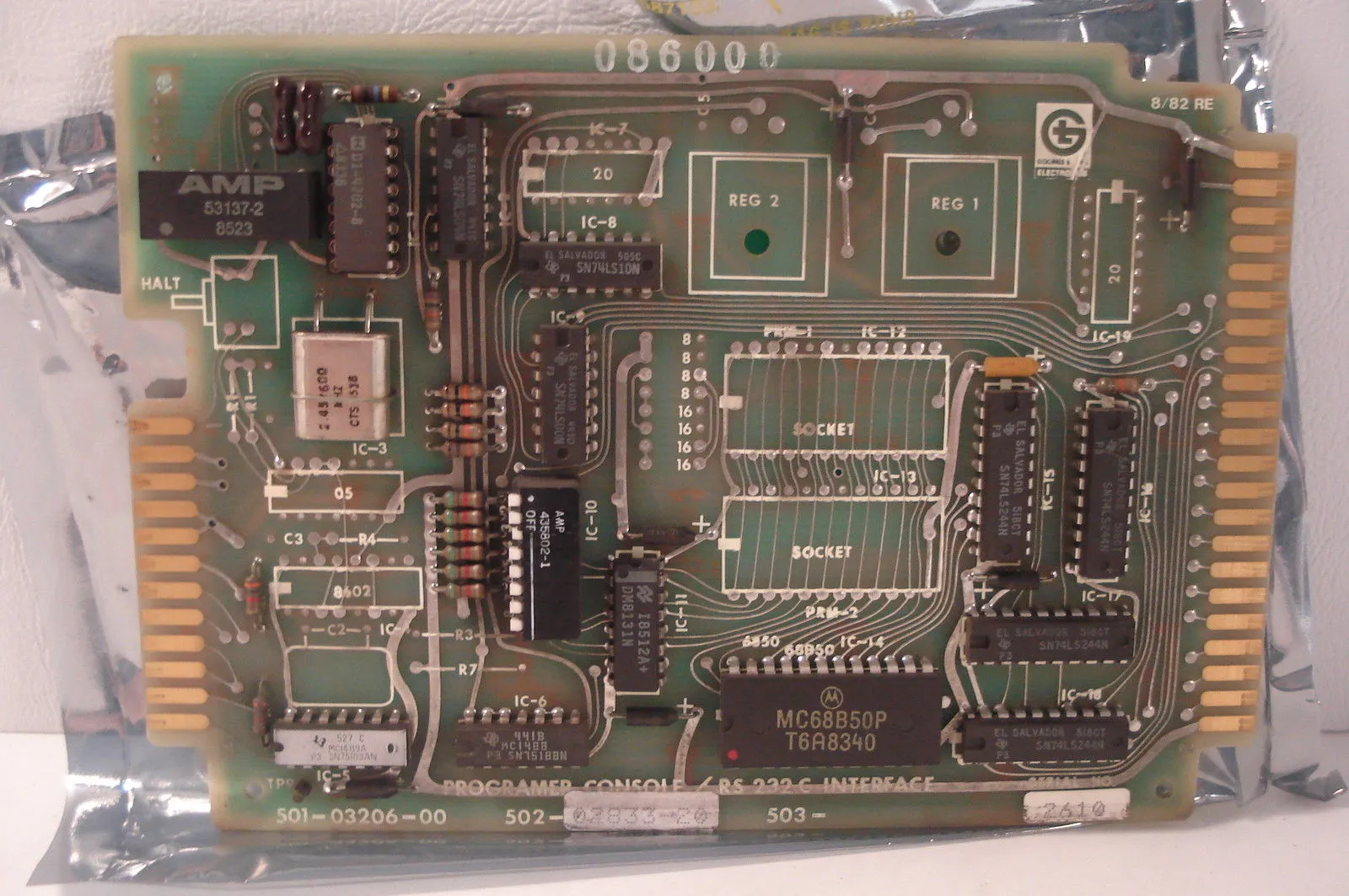 GIDDINGS AND LEWIS 501-03206-00 INTERFACE 502-02833-20
