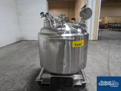 USED DCI Used 600 liter DCI Jacketed Receiver Vessel, Hastelloy C22, 45/150#