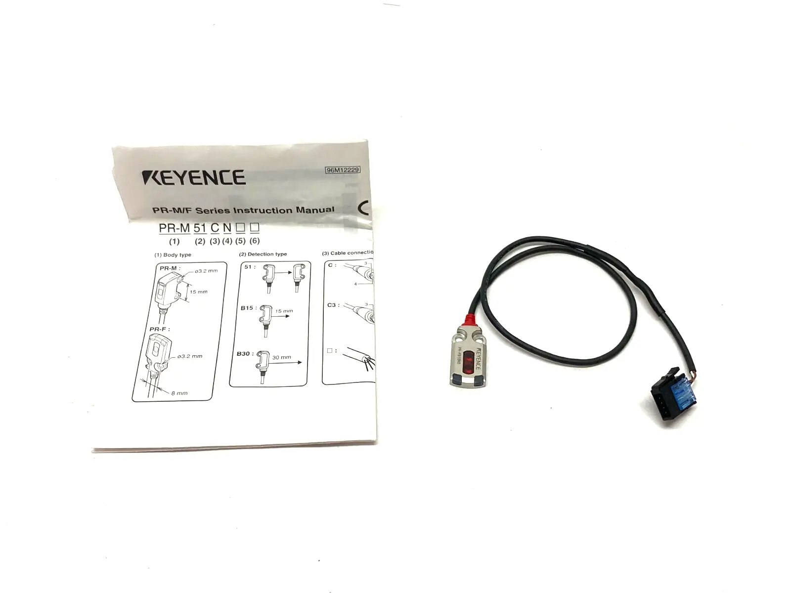 PR-FB15N3 | Keyence  Self-Contained Flat Reflective Photoelectric Sensor - Used