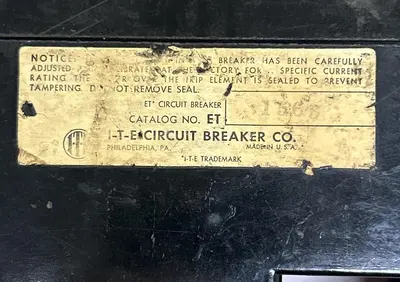 Used ITE ET15638 Miscellaneous Equipment (Electrical & Power) Ohio US | Surplus Asset Holdings #1240010